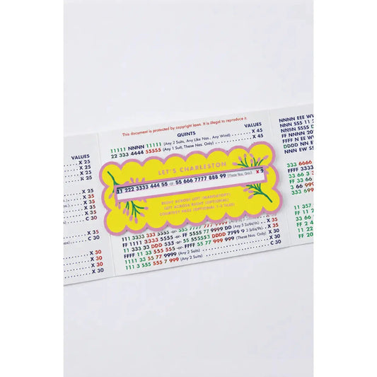 Scalloped Mahjong Line Finder- Yellow The Happy Southerner 