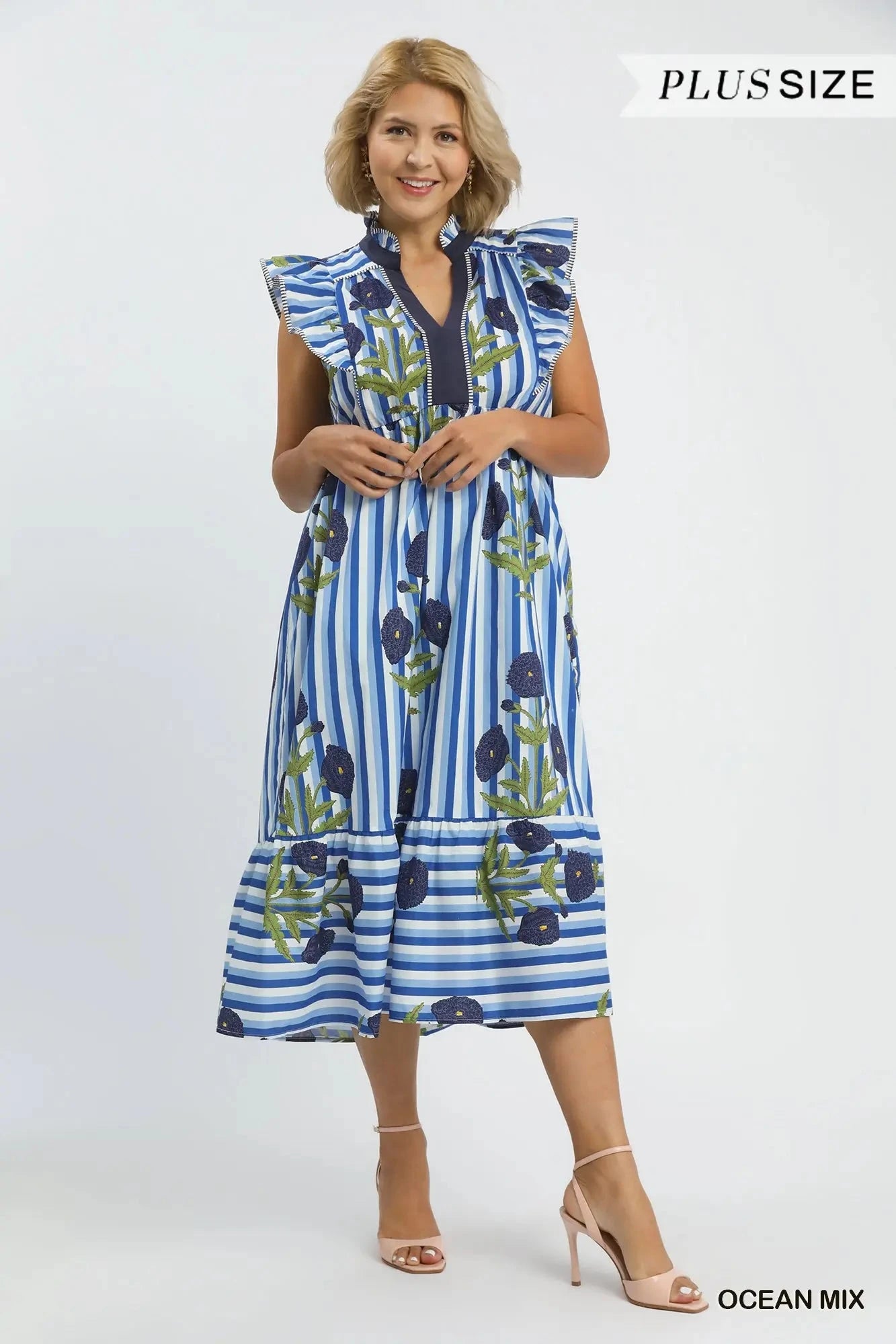 Seabreeze Garden Midi Dress The Happy Southerner 