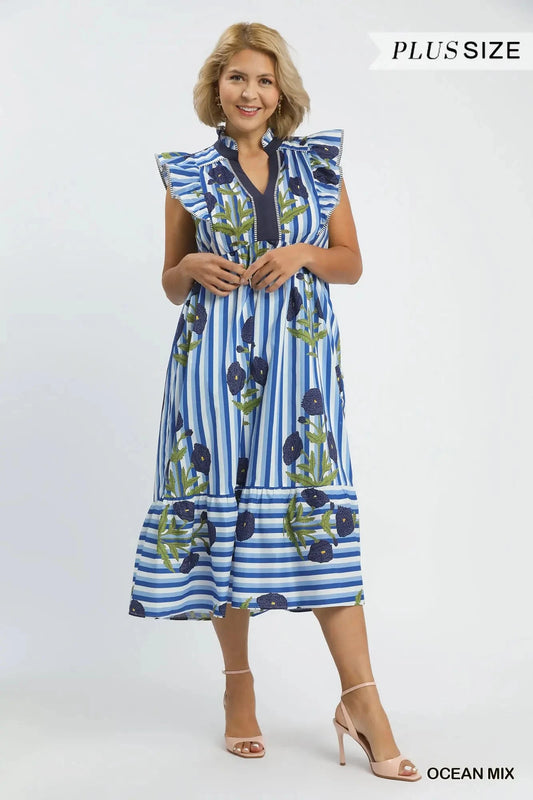 Seabreeze Garden Midi Dress The Happy Southerner 