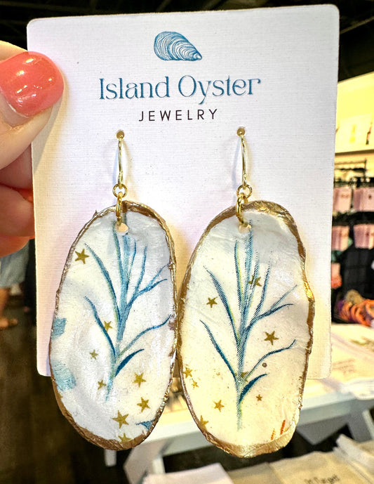 Seaside Spartina Oyster Shell Earrings The Happy Southerner 