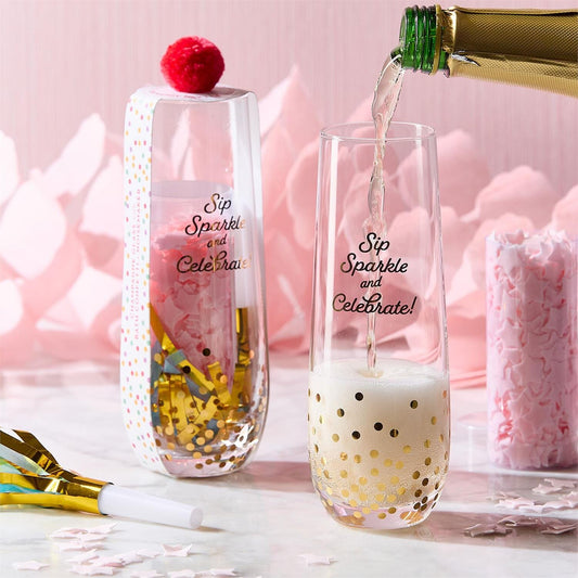 Sip Sparkle and Celebrate Champagne Glass The Happy Southerner 