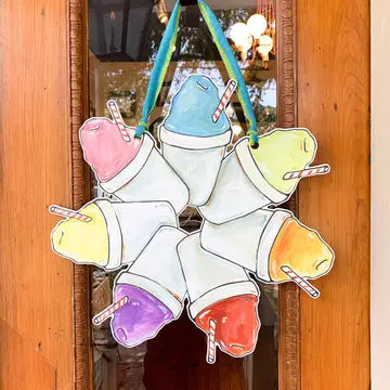 Sno-Ball Wreath Door Hanger The Happy Southerner 