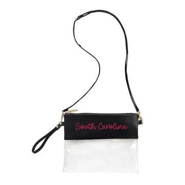 South Carolina Black Clear Purse The Happy Southerner 