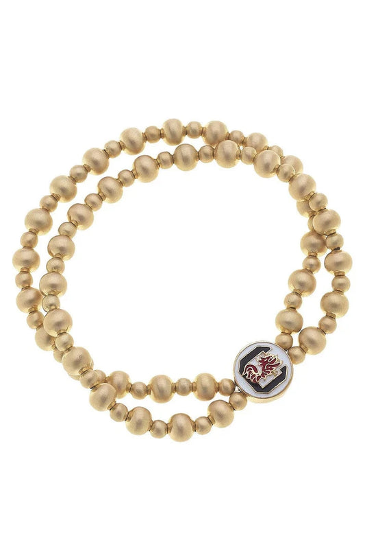 South Carolina Gamecocks Ball Bead Bracelet The Happy Southerner 