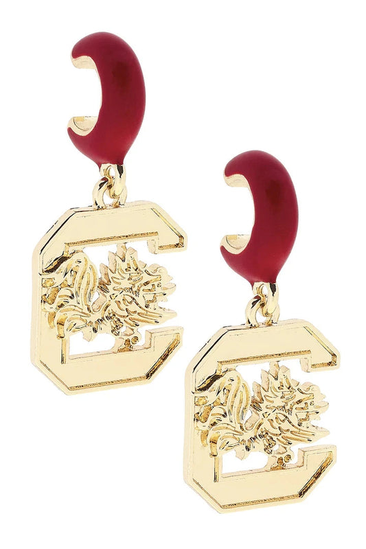 South Carolina Gamecocks Hoop Earrings The Happy Southerner 