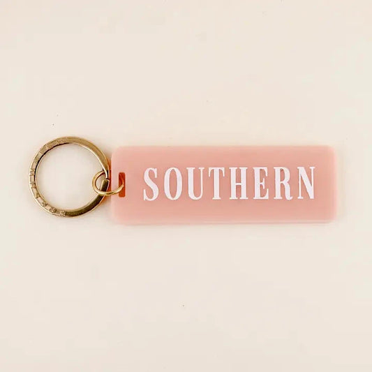 Southern Rectangle Keychain The Happy Southerner 