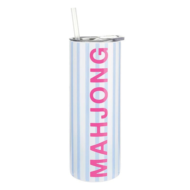Stainless Skinny Tumbler - Mahjong The Happy Southerner 