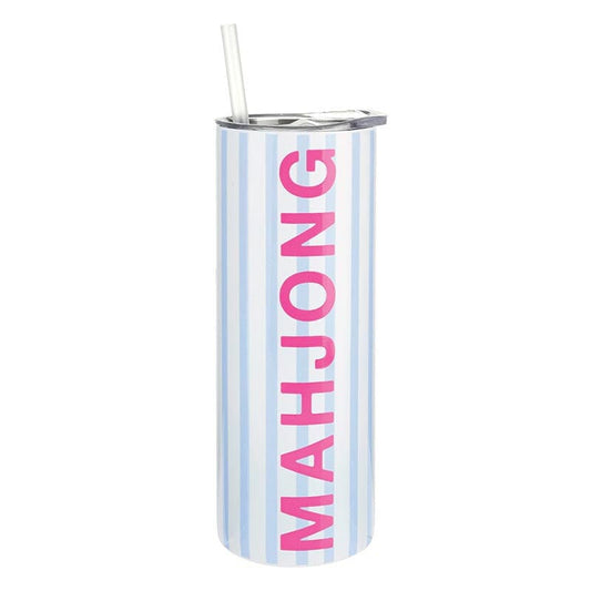 Stainless Skinny Tumbler - Mahjong The Happy Southerner 