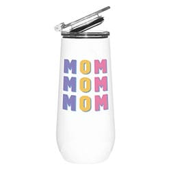 Stainless Steel Champagne Tumbler - Mom Mom Mom The Happy Southerner 