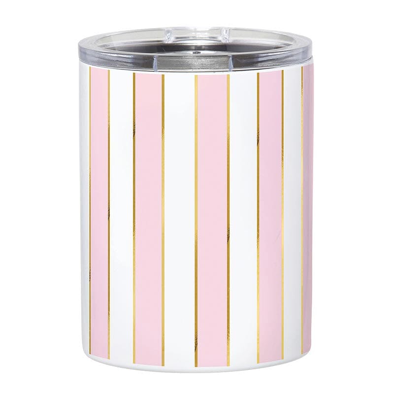 Stainless Steel Tumbler - Pink Stripe The Happy Southerner 