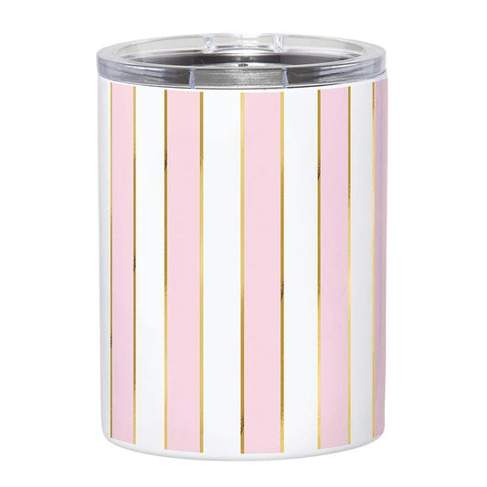 Stainless Steel Tumbler - Pink Stripe The Happy Southerner 