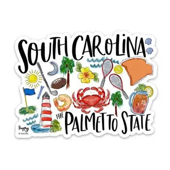 State of South Carolina Magnet The Happy Southerner 