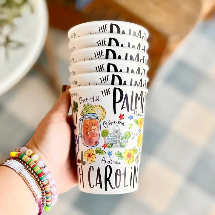 State of South Carolina Reusable Party Cups The Happy Southerner 