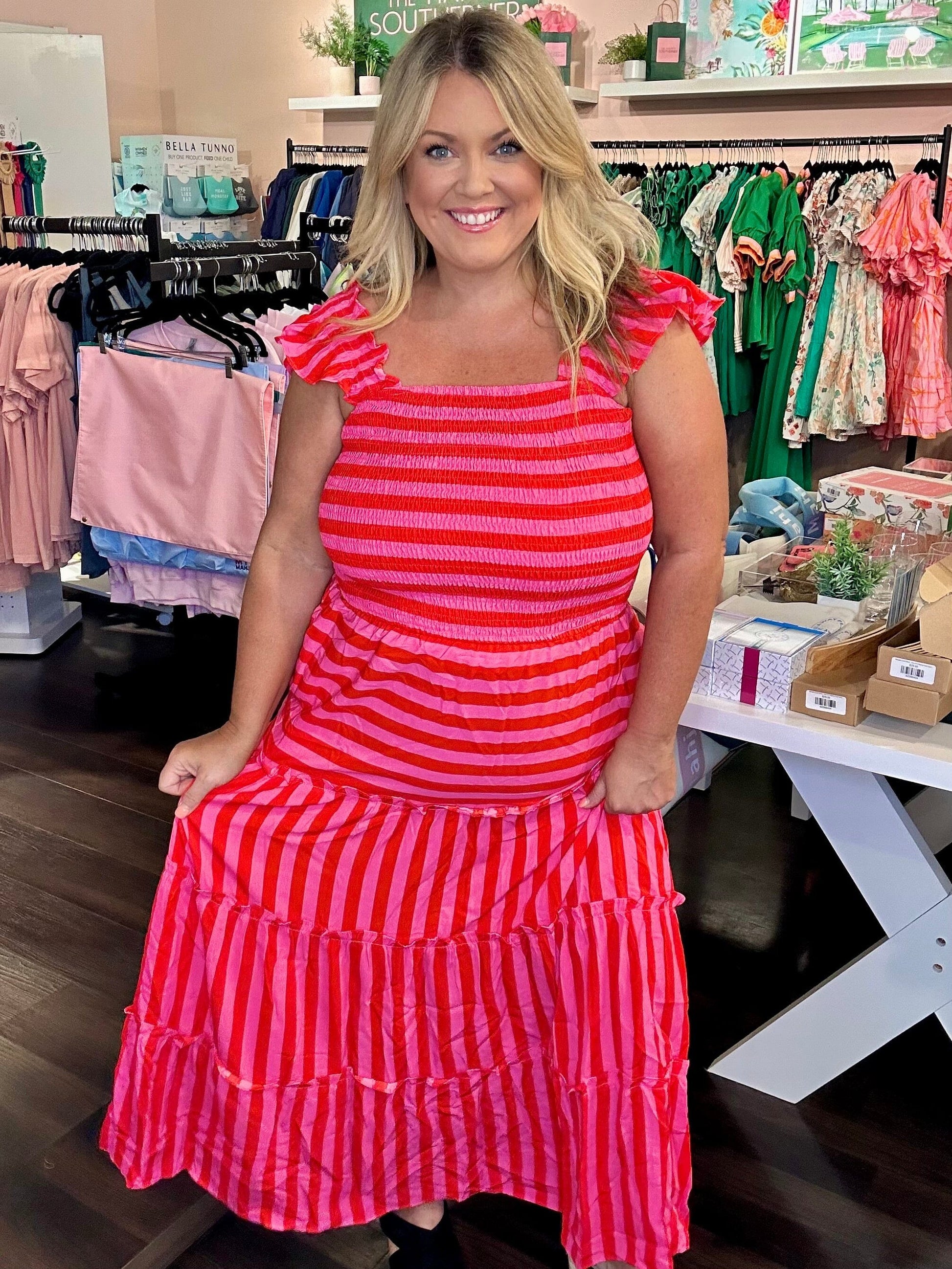 Strawberry Sunset Maxi Dress The Happy Southerner 