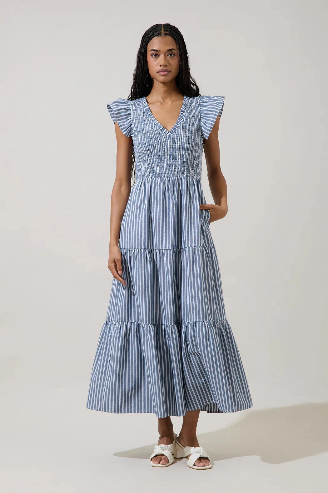 Sunfire Tiered Midi Dress The Happy Southerner 