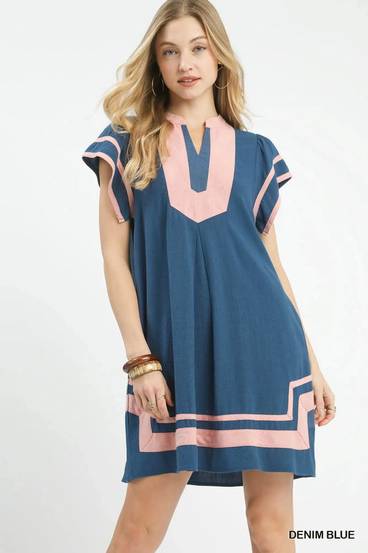 Sunset Sail Tunic Dress – Denim Blue The Happy Southerner 
