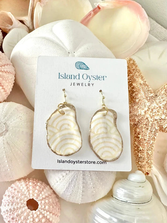 Sunwashed Scallop Oyster Shell Earrings The Happy Southerner 