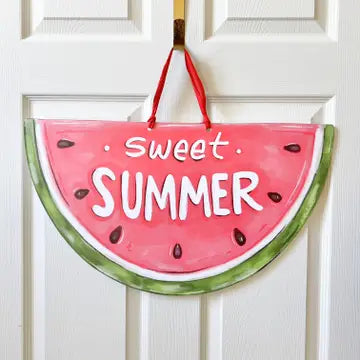 Sweet Summertime Watermelon Door Hanger The Happy Southerner 