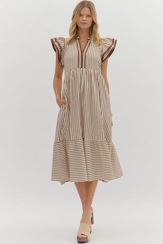 Sweet Tea Stripes Midi Dress The Happy Southerner 