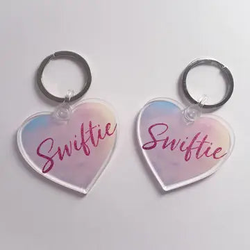 Swiftie Lover Heart Taylor Swift Acrylic Keychain The Happy Southerner 