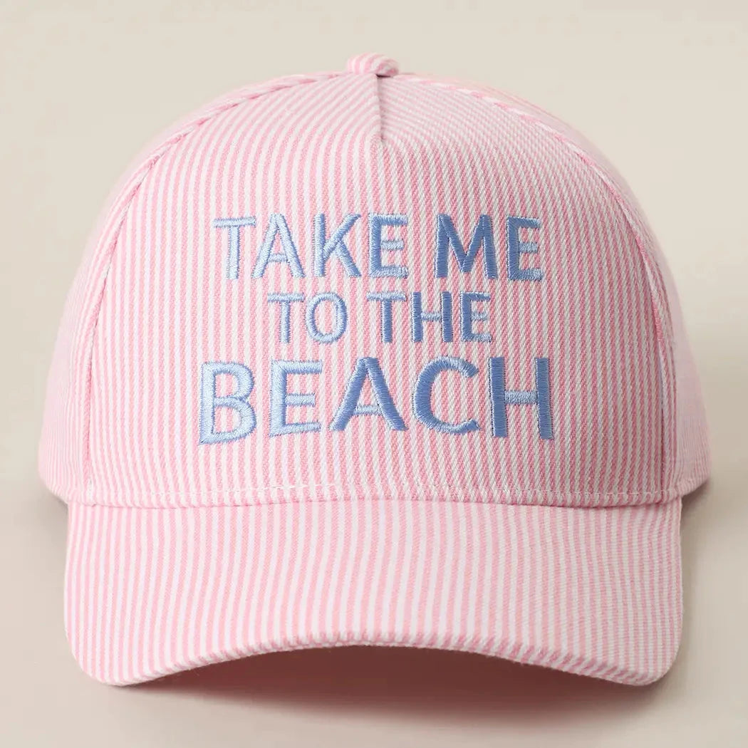 Take Me To the Beach Embroidered Trucker Hat The Happy Southerner 