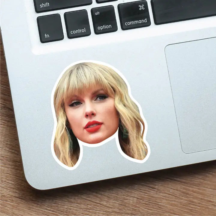 Taylor Swift Celebrity Head Vinyl Sticker The Happy Southerner 