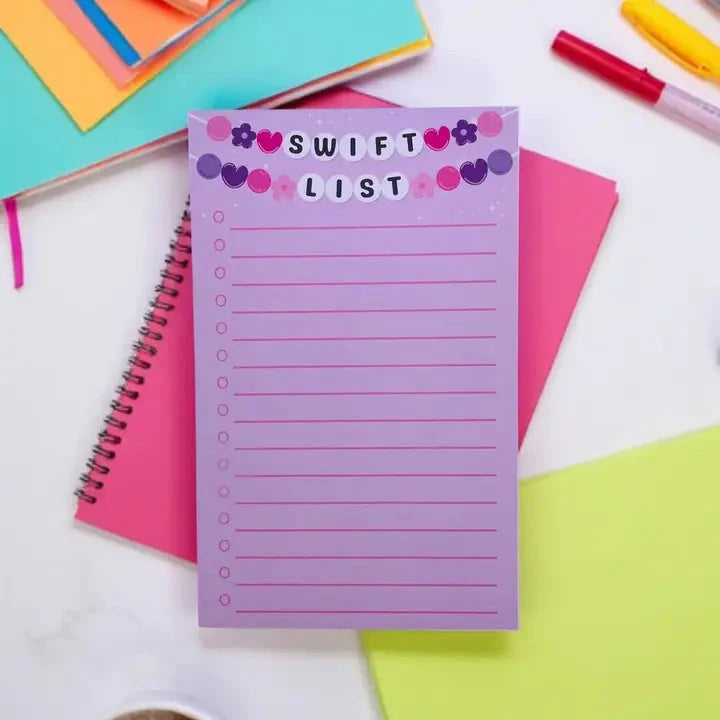 Taylor Swift Swift List Notepad The Happy Southerner 