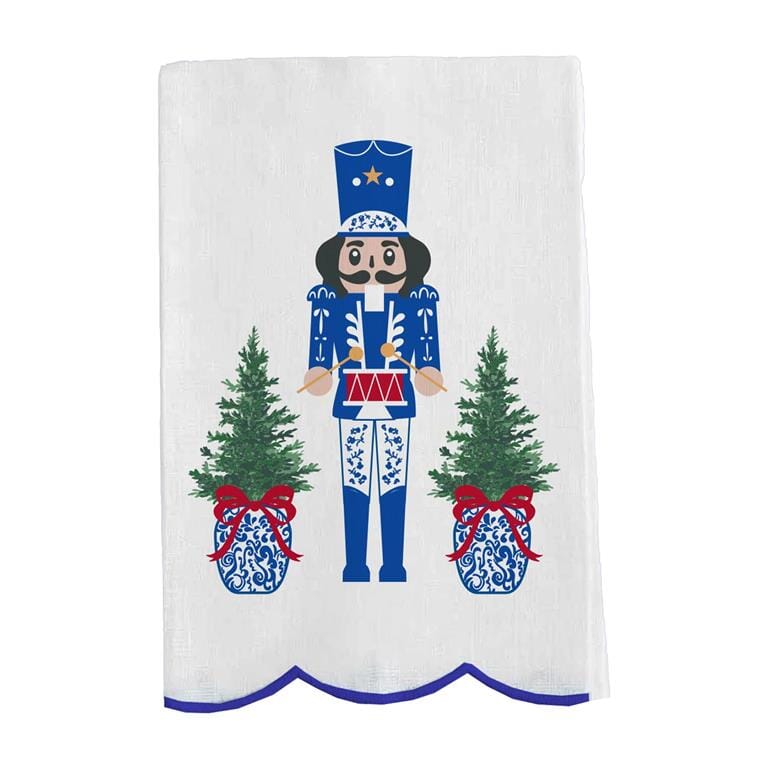 Tea Towel Merry Marchers Embroidered The Happy Southerner 