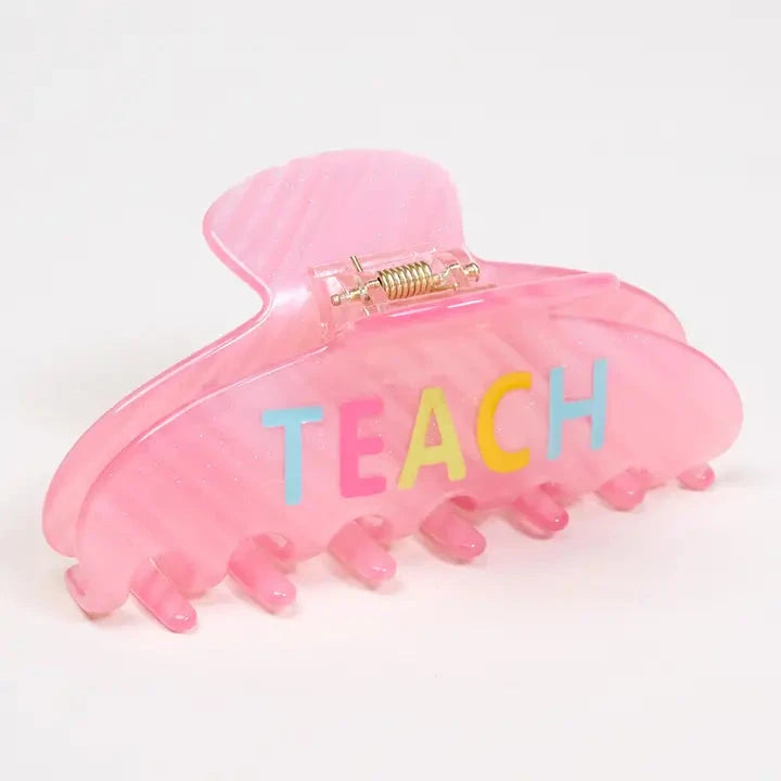 Teach - Acetate Hair Claw Clip The Happy Southerner 