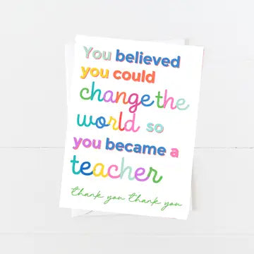 Teacher Appreciation Card | Best Teacher Greeting Card The Happy Southerner 