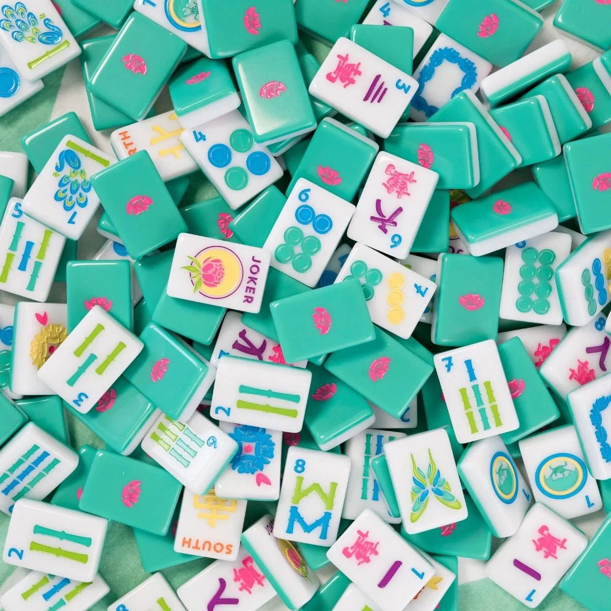 Teal Mahjong House Tiles The Happy Southerner 