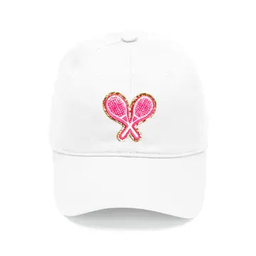 Tennis Glitter Patch Hat The Happy Southerner 