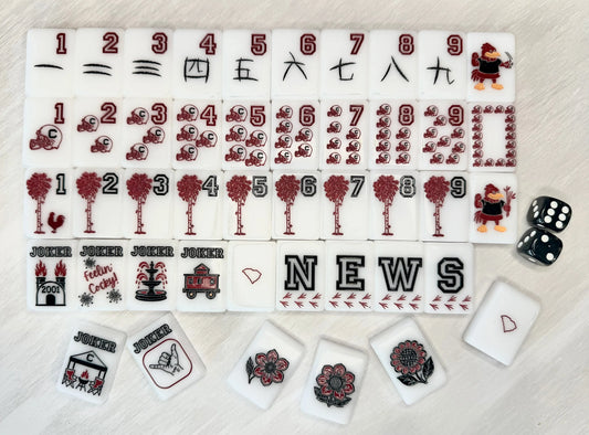 The Cocky Line - USC Mahjong Tiles The Happy Southerner 