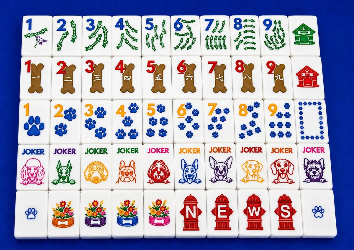 The Dog Line Mahjong Tiles The Happy Southerner 