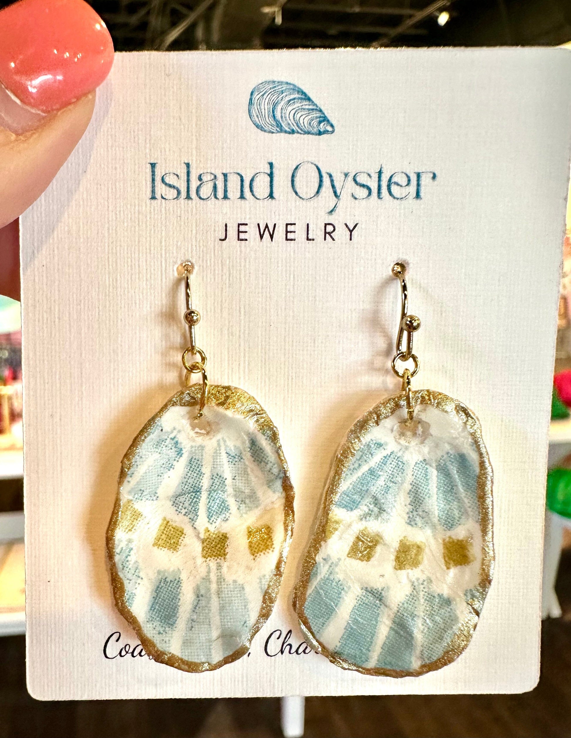 The Folly Oyster Shell Earrings The Happy Southerner 