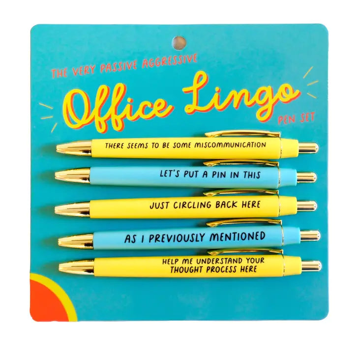 The (Very Passive Aggressive) Office Lingo Pen Set The Happy Southerner 