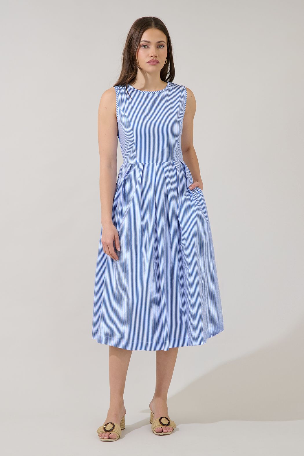 Emily Pleated Midi Dress