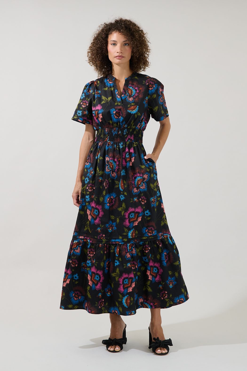 Belraj Poplin Maxi Dress Duna Floral