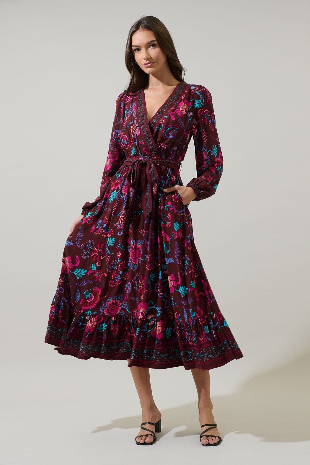 Tory Paisley Midi Dress The Happy Southerner 