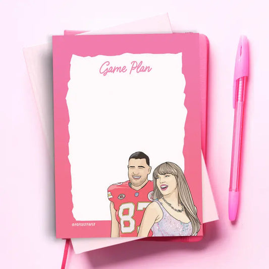 Travis Kelce Taylor Swift Game Plan Notepad The Happy Southerner 