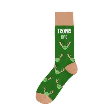 Trophy Dad Fun Deer Mount Socks The Happy Southerner 