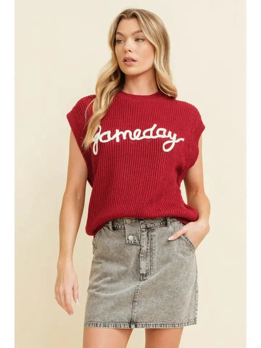 USC Gameday Sleeveless Sweater The Happy Southerner 