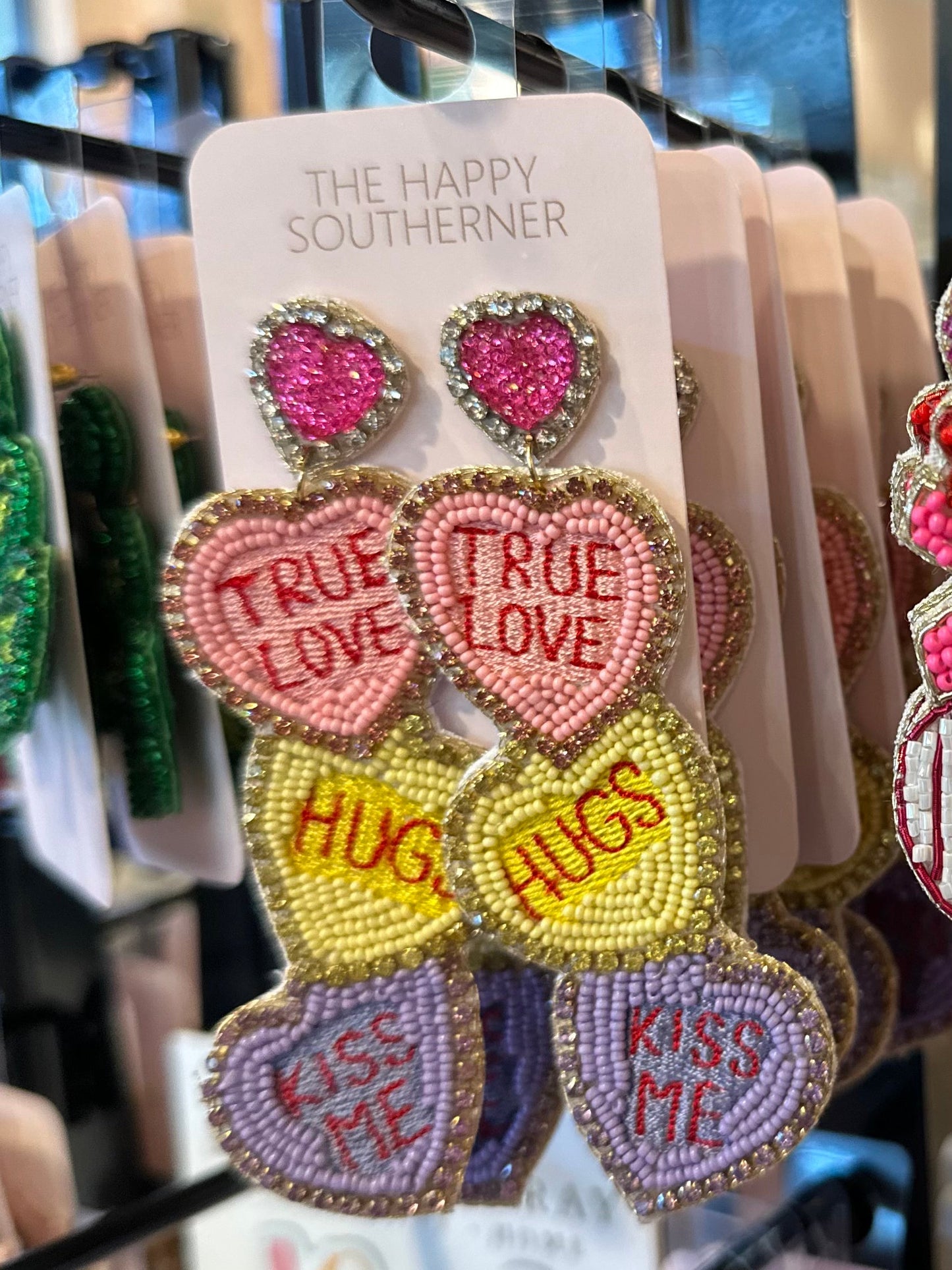 Valentines Day Heart Candy Earrings The Happy Southerner 