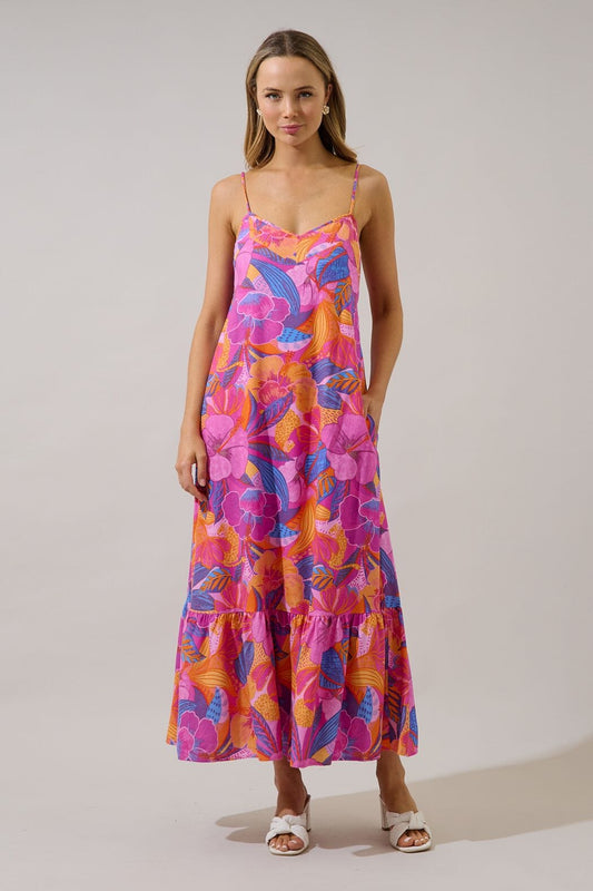 Valle Tie Back Maxi Dress The Happy Southerner 