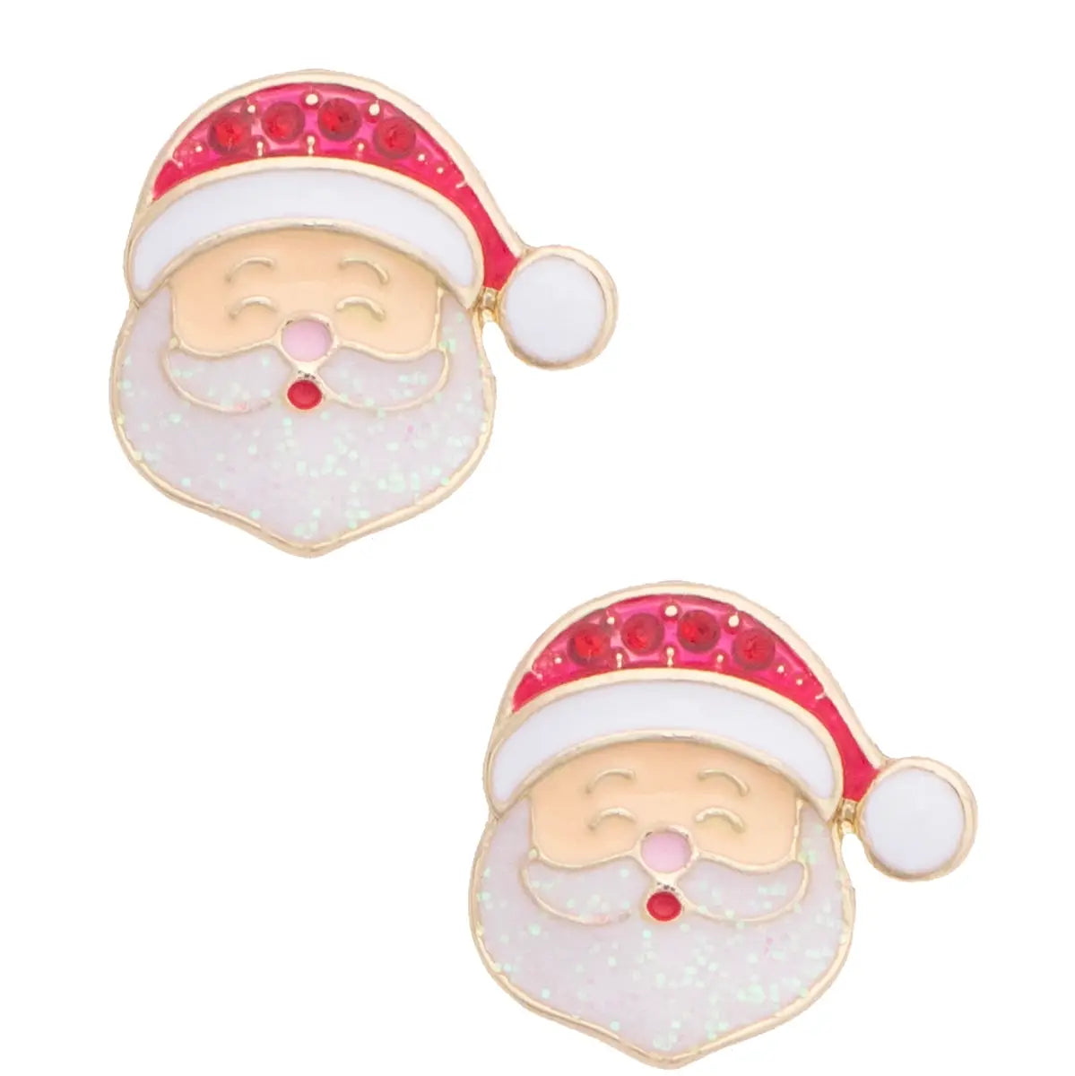Very Merry Santa Stud Earrings The Happy Southerner 