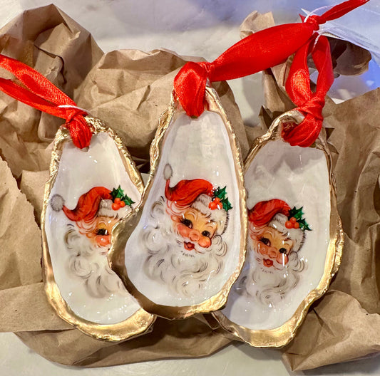 Vintage Santa Oyster Ornament The Happy Southerner 