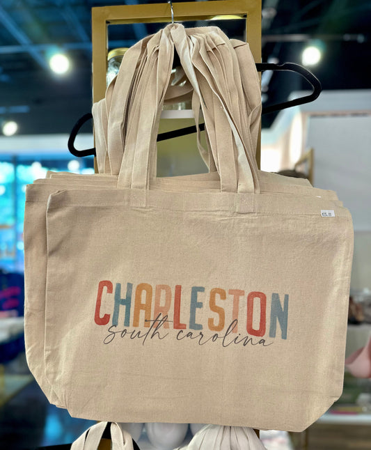 Watercolor Charleston Tote Bag The Happy Southerner 