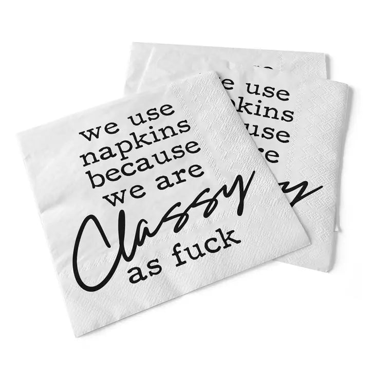 We Use Napkins | Beverage Napkins The Happy Southerner 