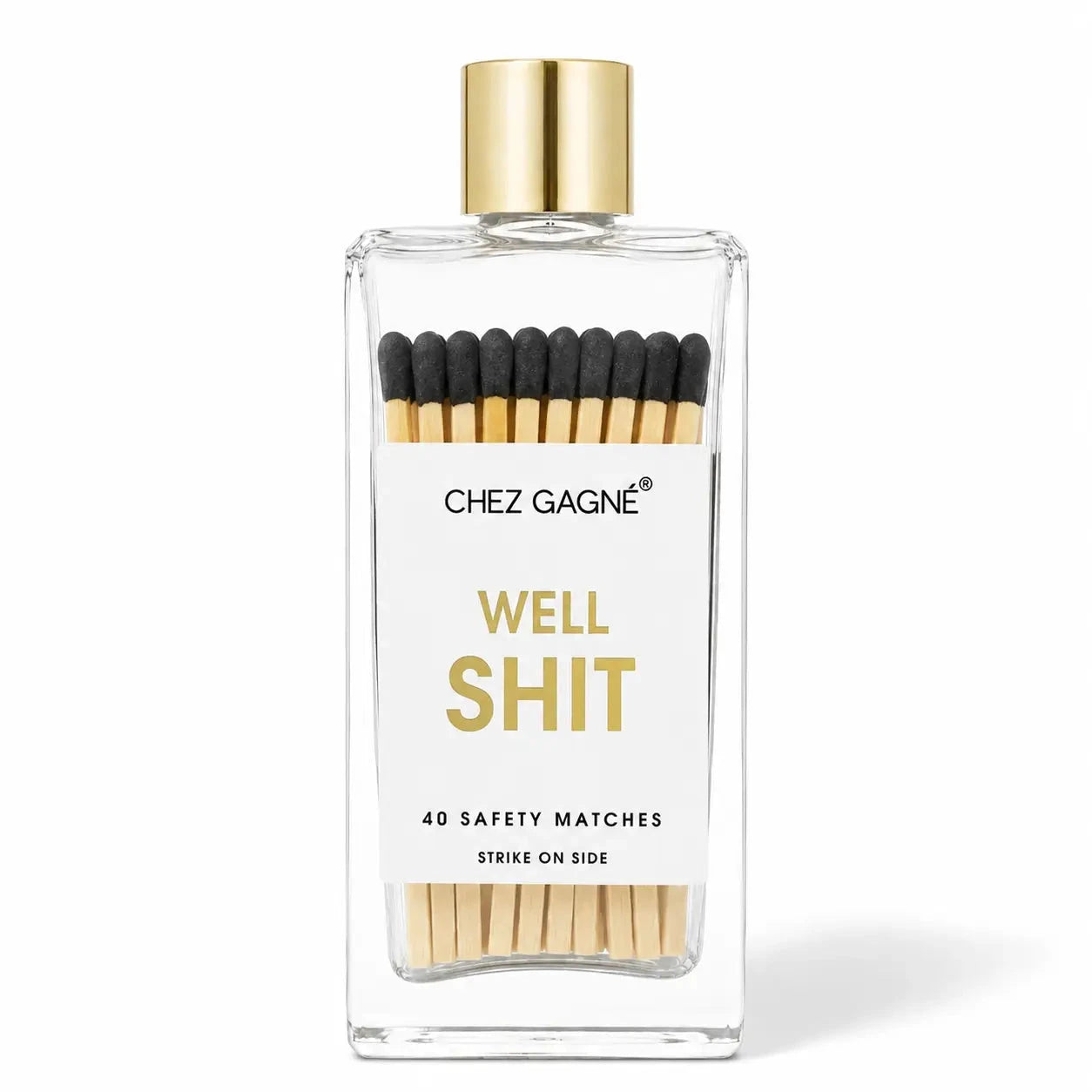 Well, Shit - Glass Bottle Matches The Happy Southerner 