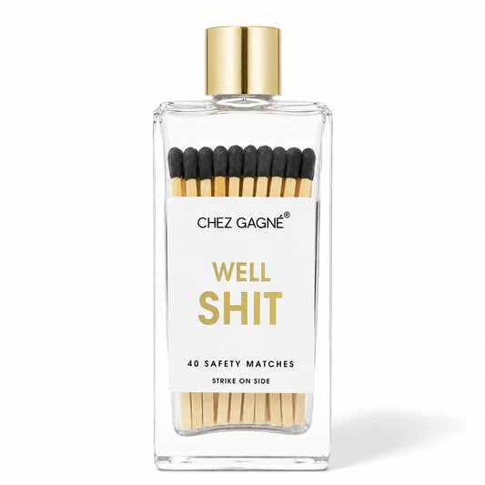 Well, Shit - Glass Bottle Matches The Happy Southerner 